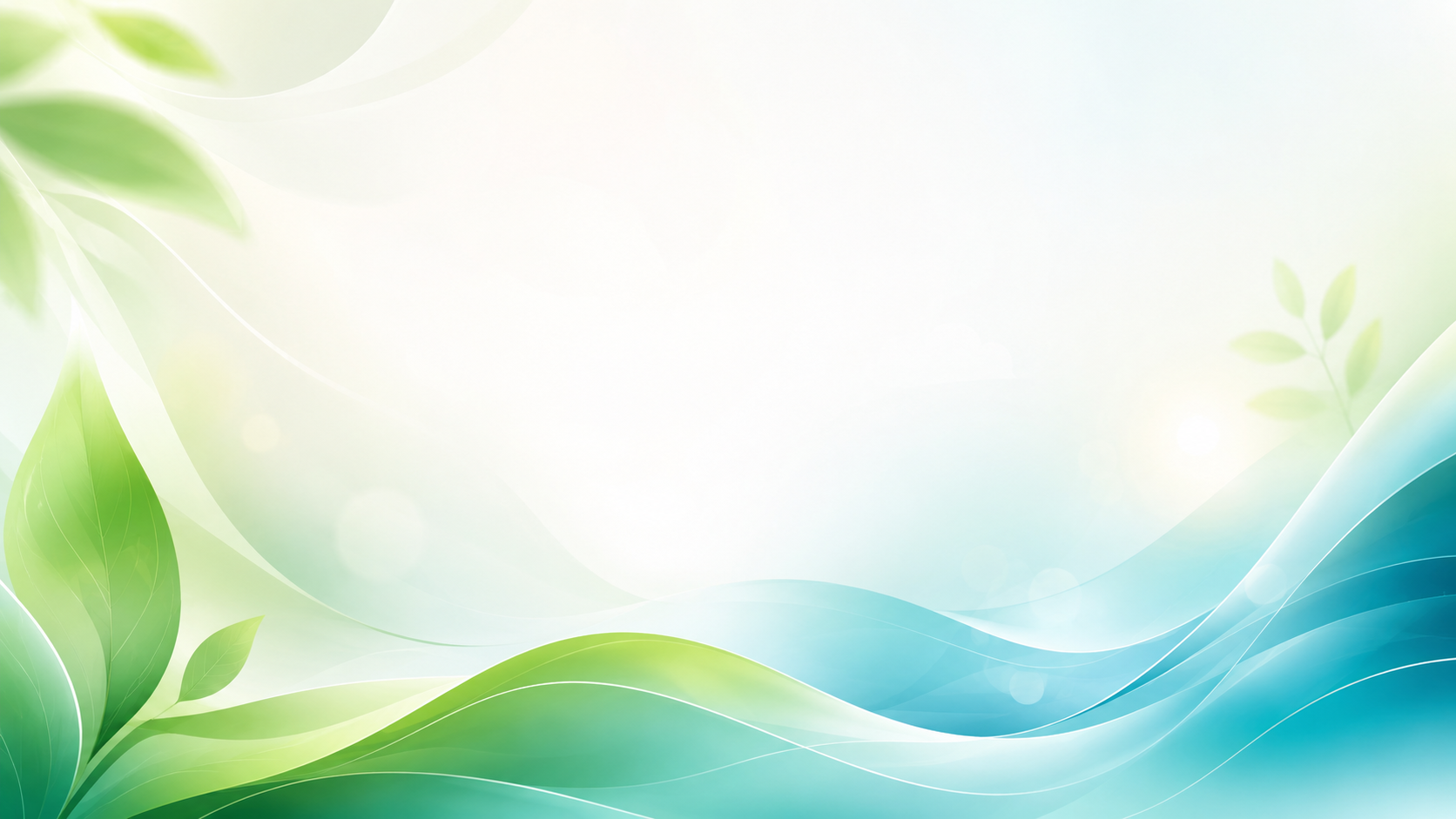 VitaCore green and teal wellness landing page background
